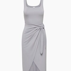 Wilfred Saturn midi dress grey size medium